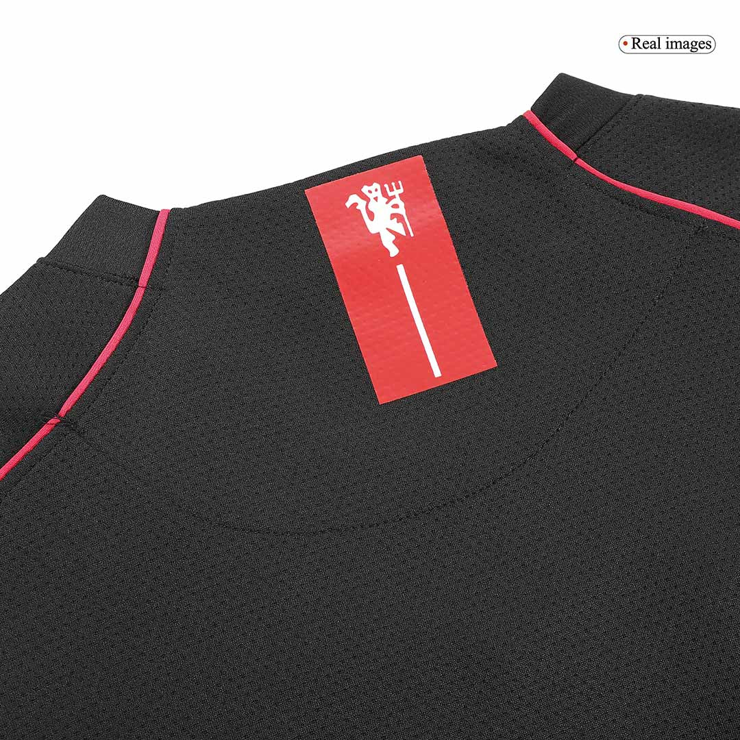 Manchester United 07-08 Black Away Retro Jersey Full Sleeve