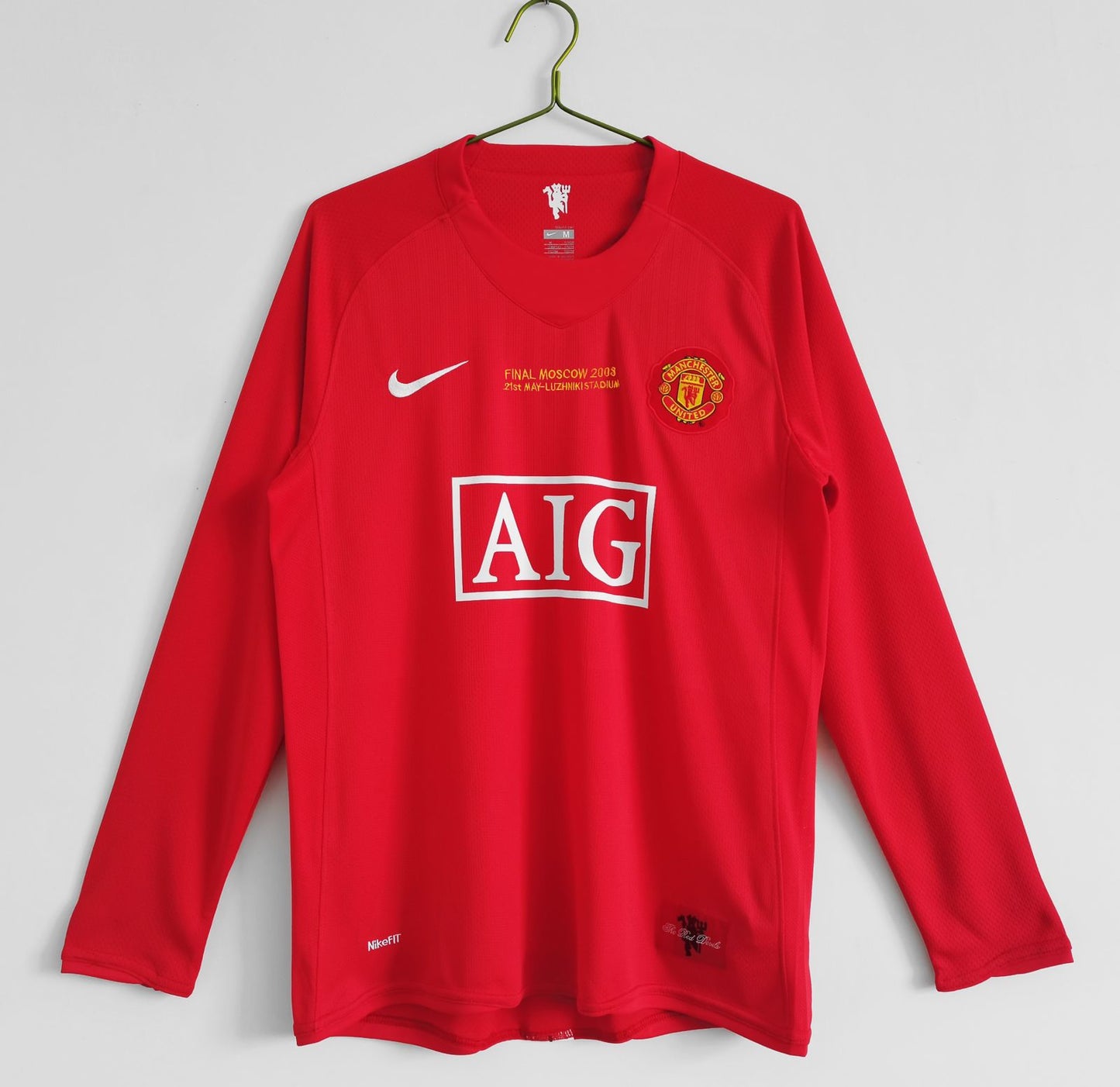 Manchester United 2008 Champions League Final Home Retro Jersey FULL SLEEVEV
