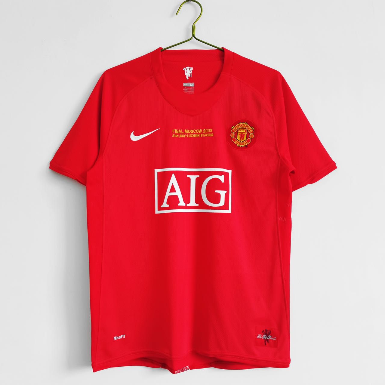 Manchester United 07/08 Red Champions League Edition Retro Jersey